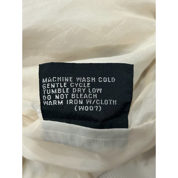 Vintage Members Only Beige Full Zip Jacket with Epaulets and Front Pockets - Picture 8 of 10